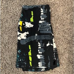 Paint splatter biker shorts